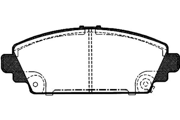 KAVO PARTS Комплект тормозных колодок, дисковый тормоз BP-2034